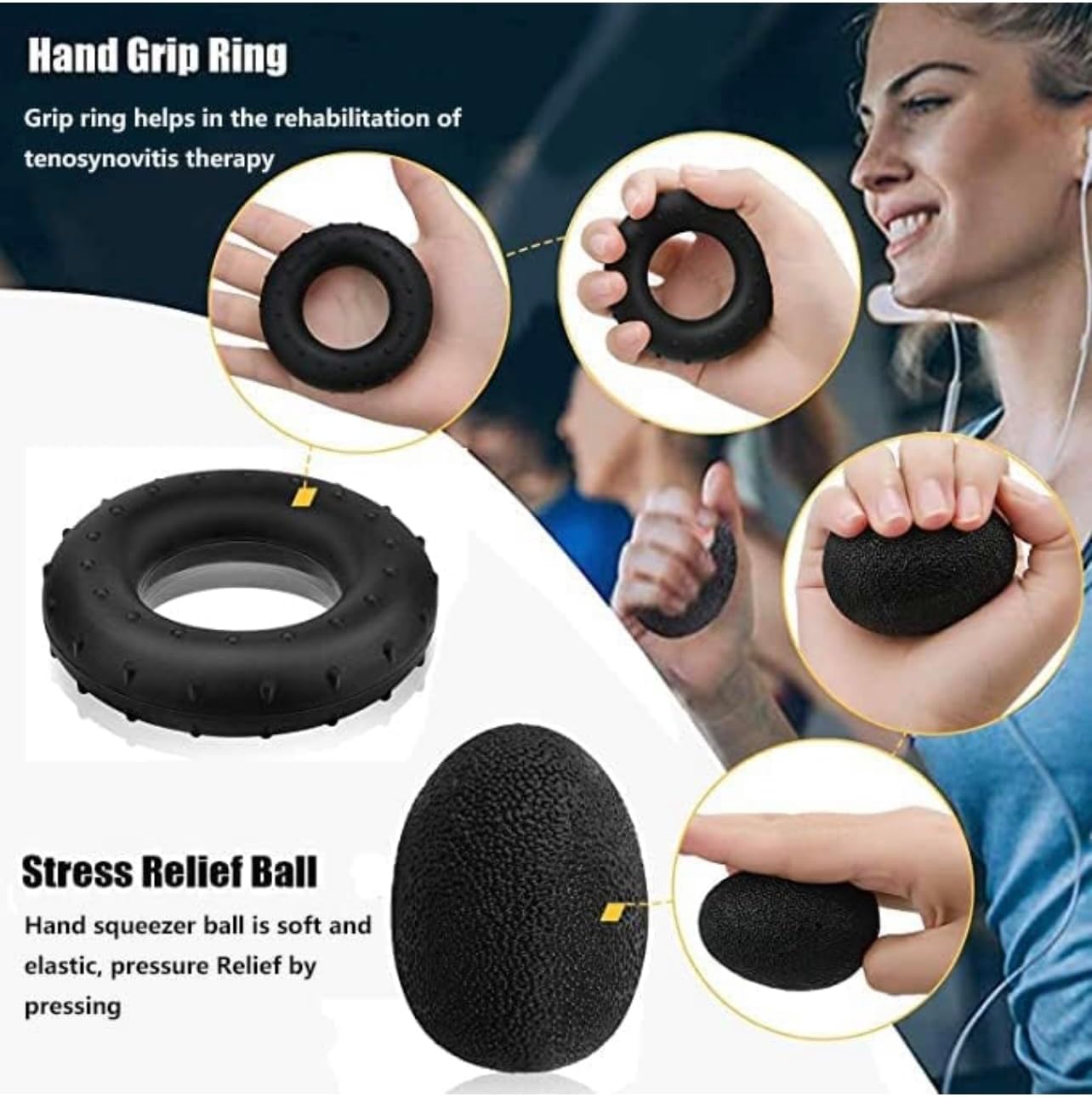 Kit Ejercitador De Manos Y Dedos Fisiote