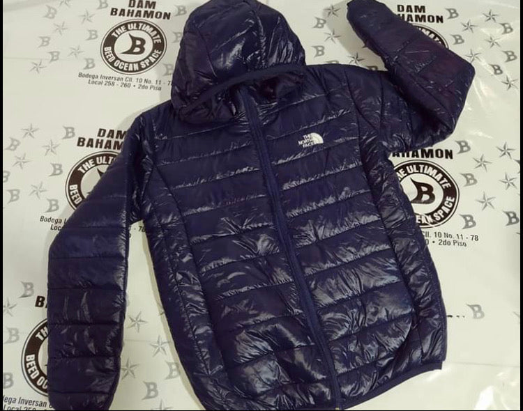 Chaqueta norface brillante hombre